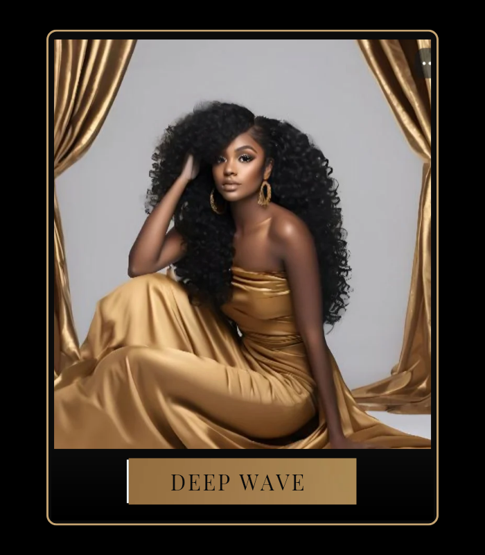 Deep wave hair extensions